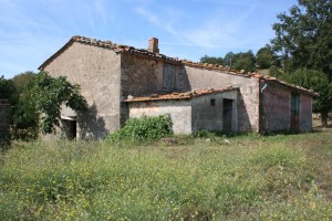 Agricultural land with farmhouse